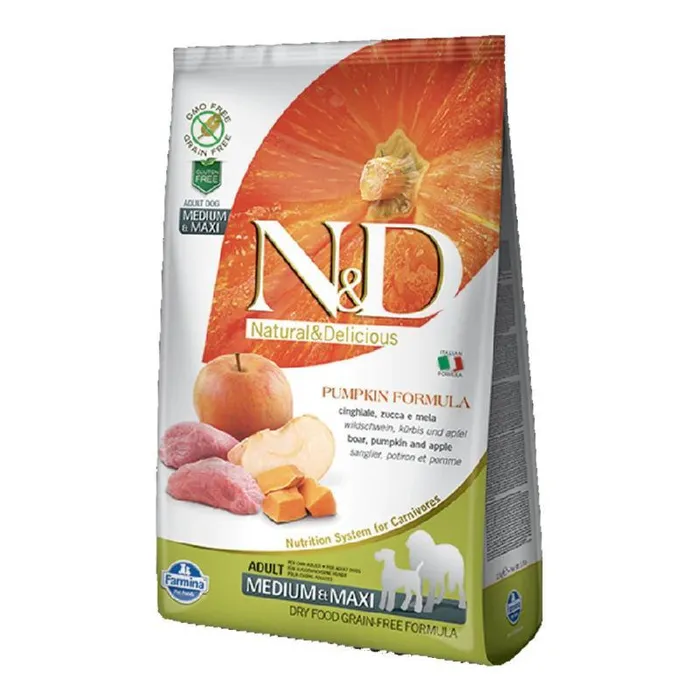 Farmina N&d Pumpkin Boar & Apple Adult Medium & Maxi Dog Dry Food 26.4-lb