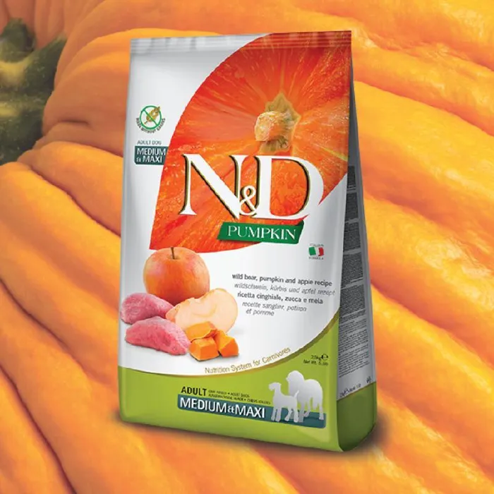Farmina N&d Pumpkin Boar & Apple Adult Medium & Maxi Dog Dry Food 26.4-lb